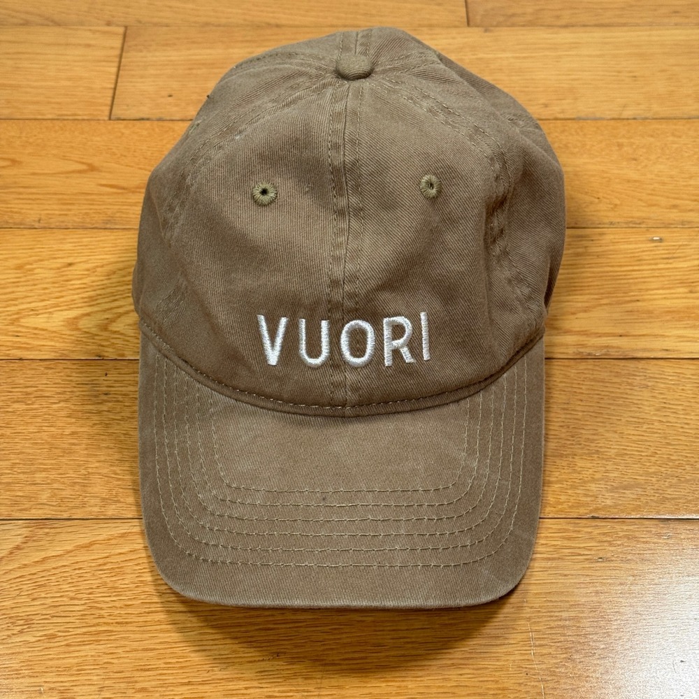 Vuori Tan Cotton Embroidered Logo Baseball Cap Men